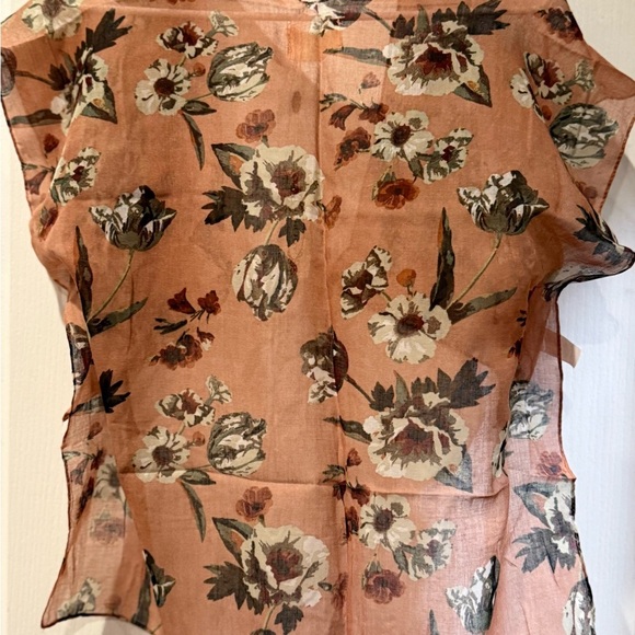 MIA JOY Floral Sheer Kids Duster - Peach and Floral Toddler Size - Picture 5 of 6